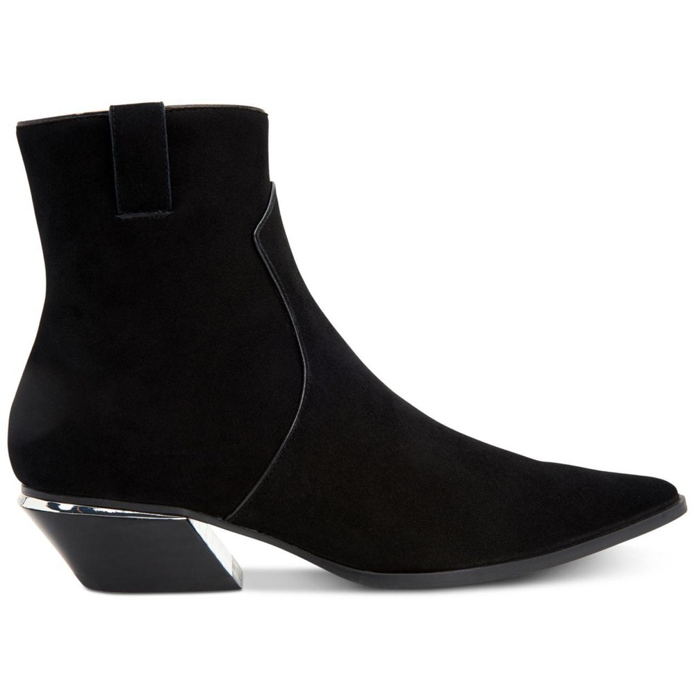 Calvin Klein Black Suede Western Boots
